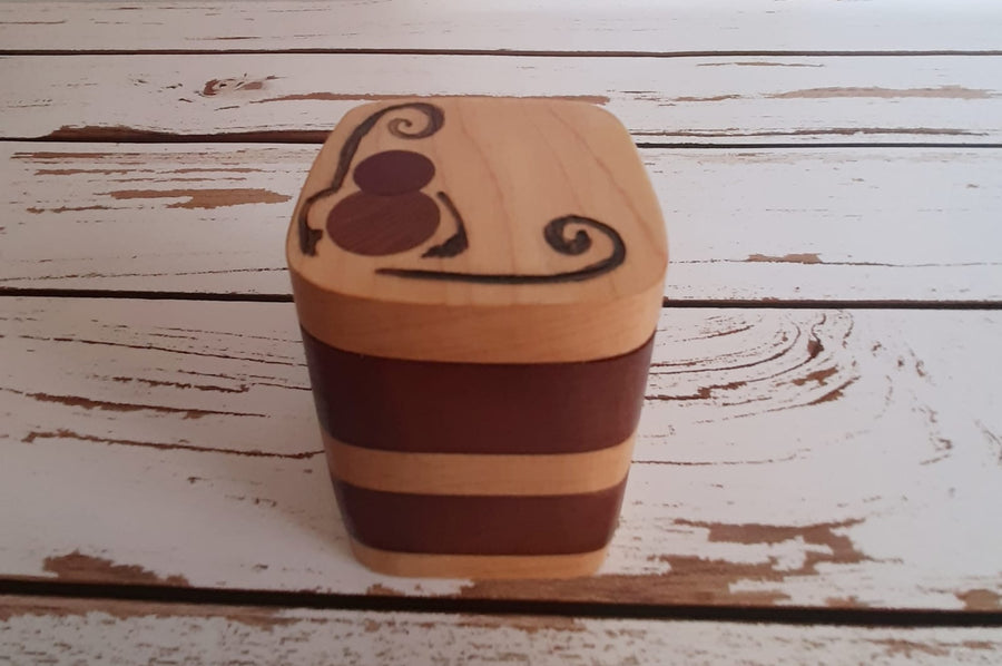 Mahogany and Maple Container