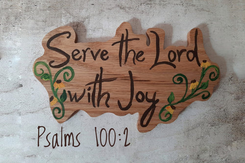 Serve the Lord with Joy Word Art