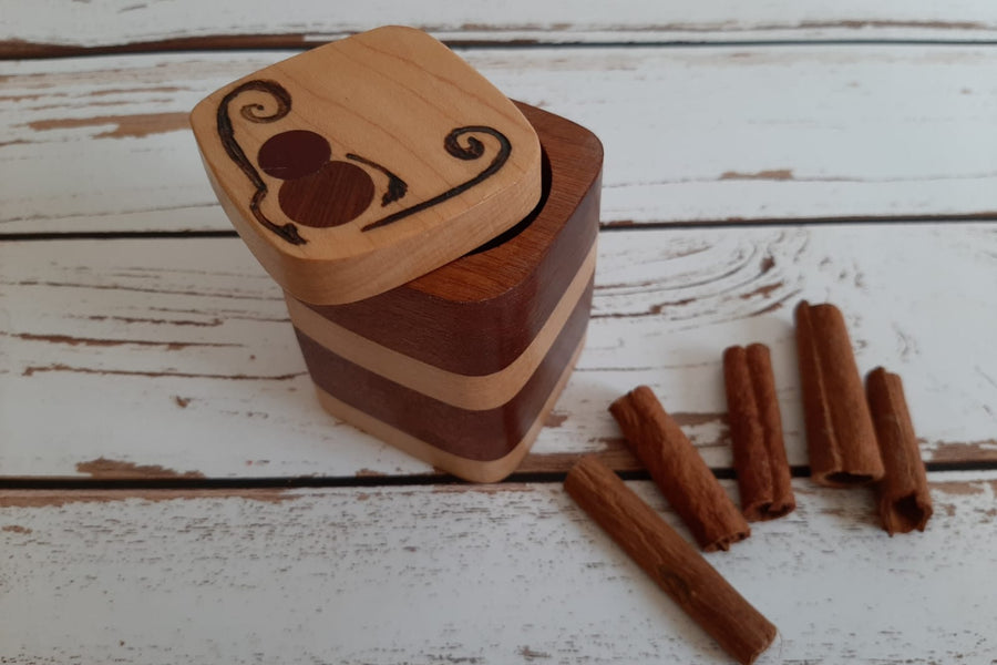 Mahogany and Maple Container