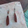 Mahogany earrings with Jasper