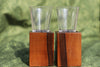 Minimalist Walnut Candle Holders