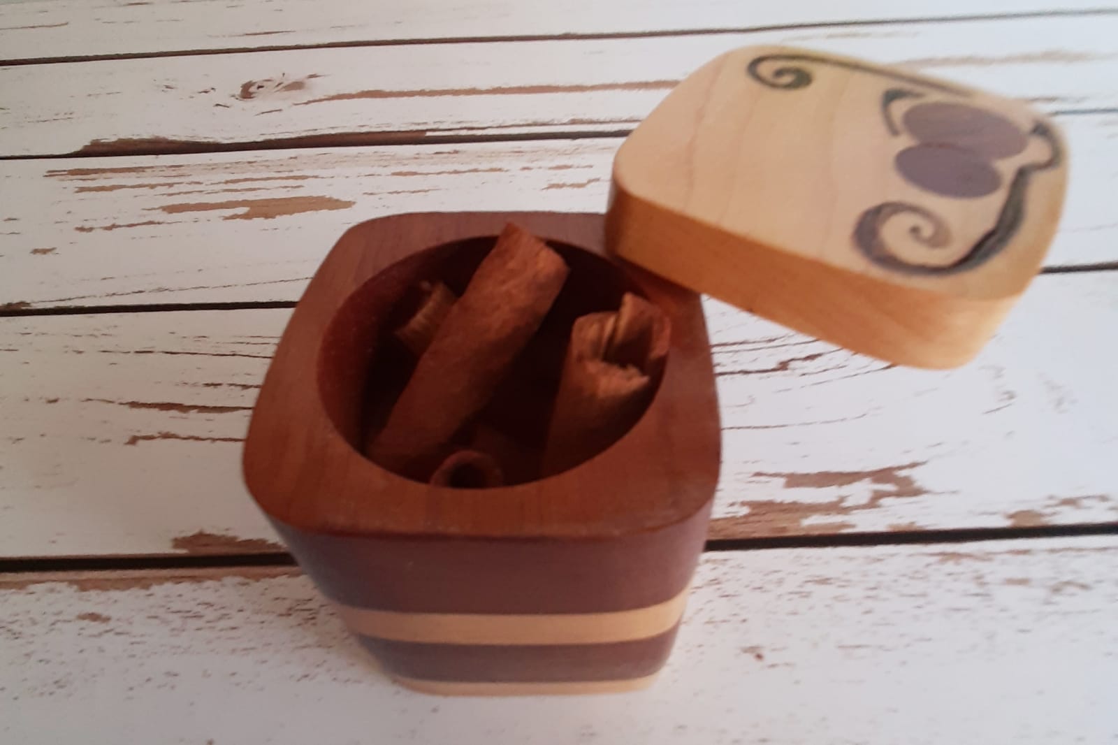 Mahogany and Maple Container