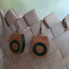 Maple and Malachite earrings